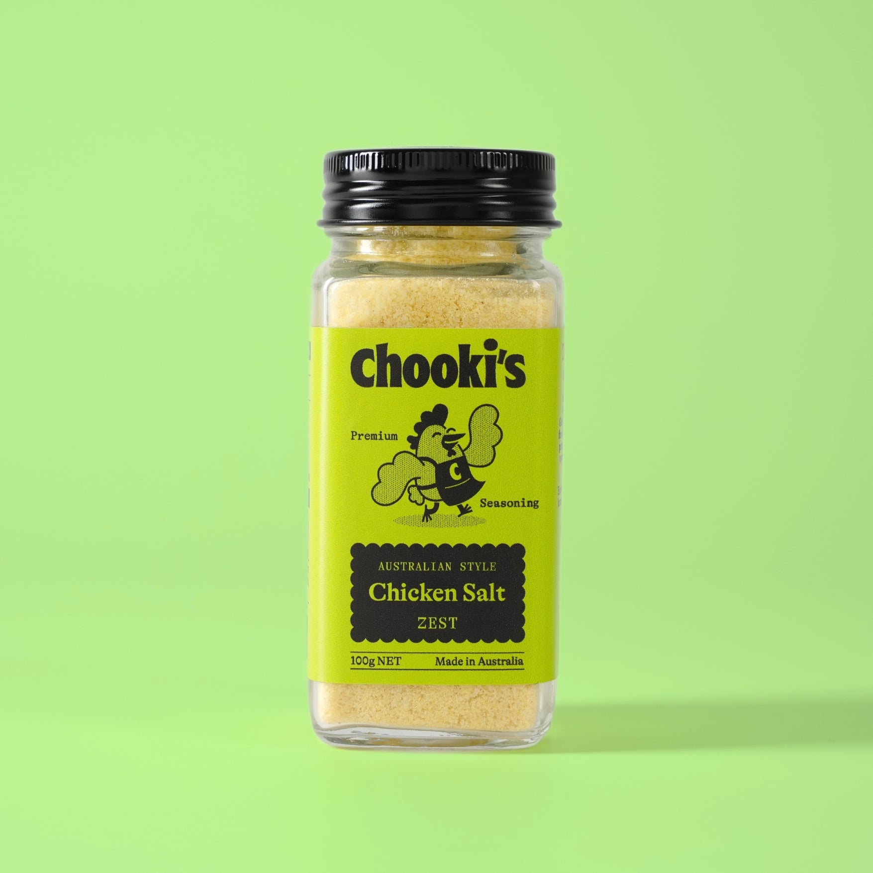Chooki's Zest Chicken Salt 100g glass shaker bottle