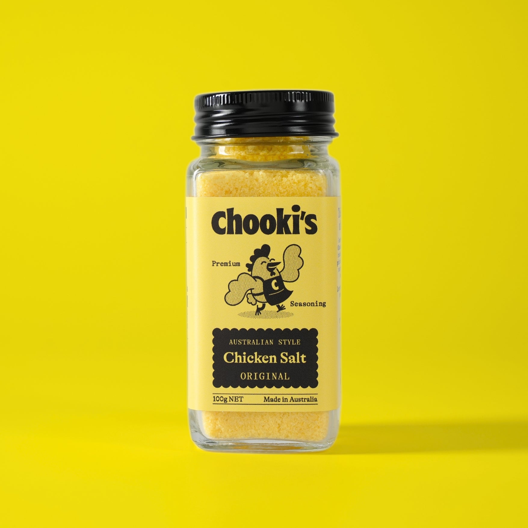 Chooki's Original Chicken Salt 100g glass shaker bottle